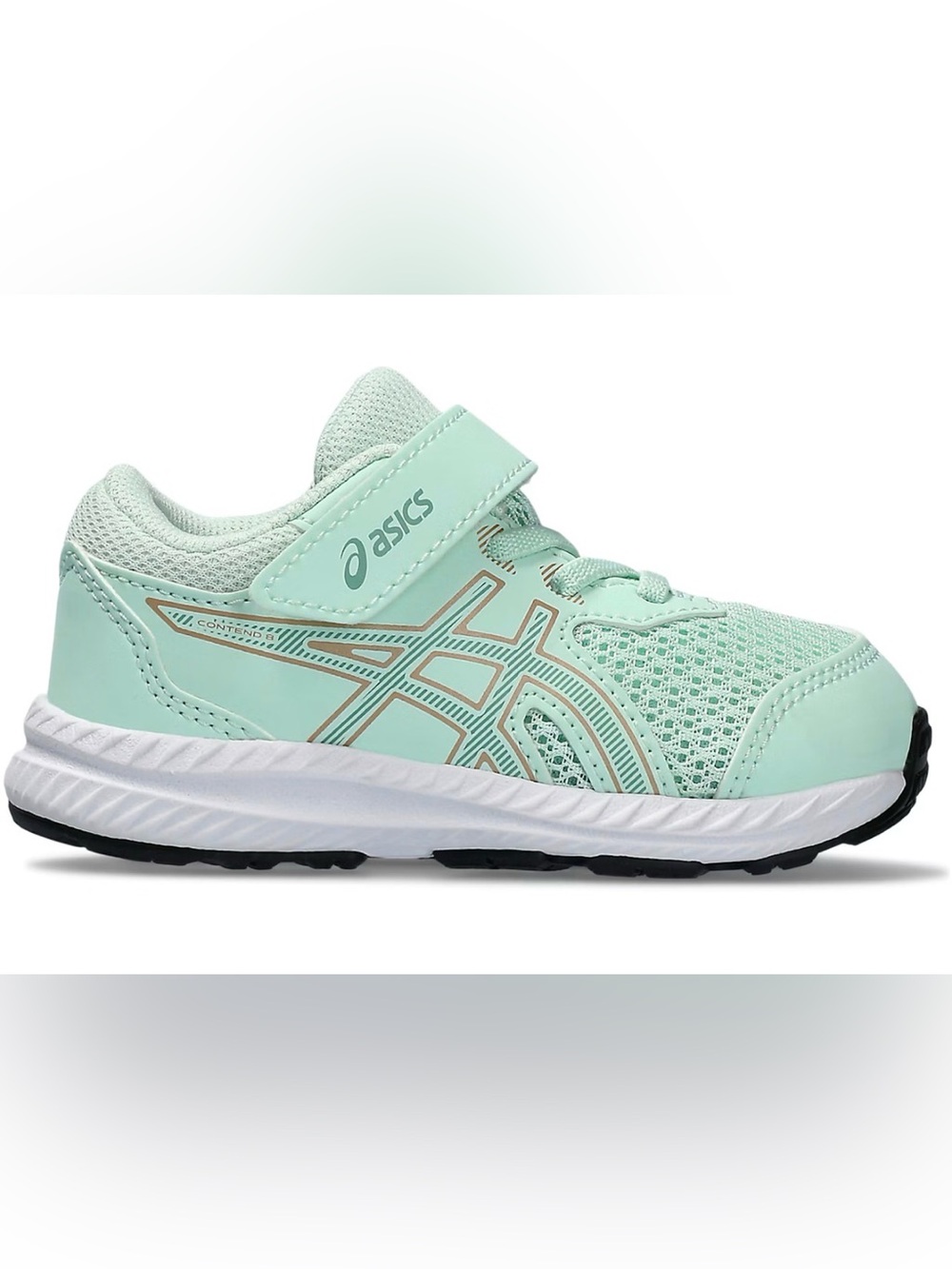 ASICS Contend 8 Mint Tint Dark Mint (TD)Green Shoes Hook & Loop Closure Size K7